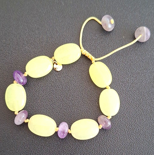 Lola rose yellow purple oval - yellow,