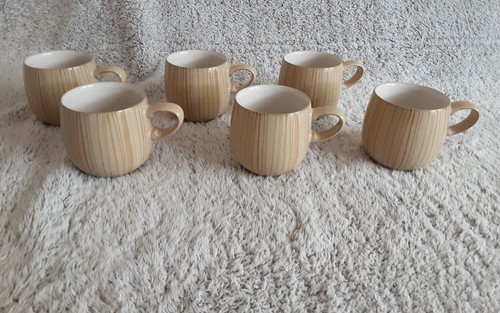 Denby caramel stripes mugs 6 - denby, x