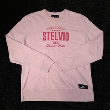 Band of Climbers Jumper Women's Large Casual Cycling Pink Pullover Stelvio Pass