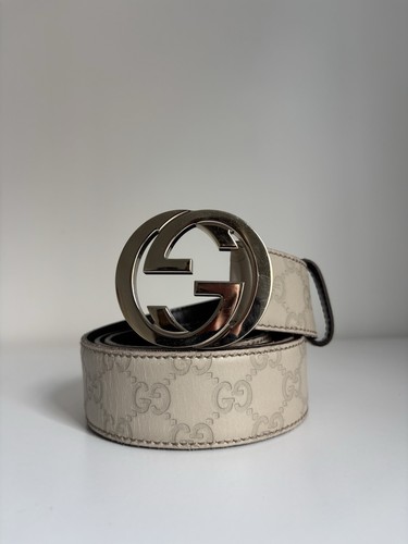 Gucci men tan leather - tan, belt