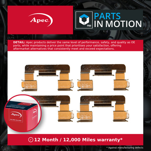 Brake pad fitting - kit, fits