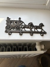 Vintage Brass Horse & Carriage