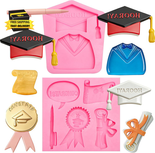 Graduation silicone mold set - graduation,