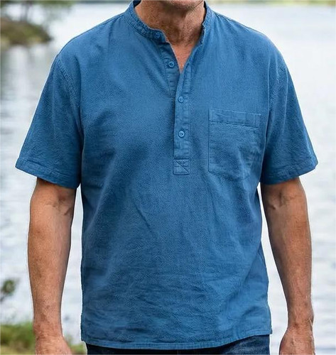 Grandad shirt short sleeved - short,