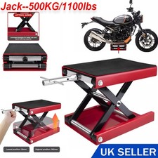 500KG Motorbike Motorcycle Table Bench Workshop Scissor Lift Jack Stand Paddock