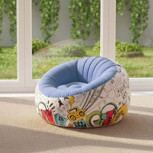 Inflatable round lazy - inflatable, chair