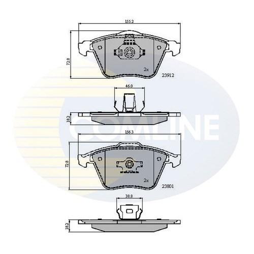 Brake pads set - set, opel