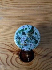 FALCON CHINA PILL BOX TRINKET KEEPSAKE  BOX STAFFORDSHIRE