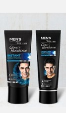 Fair And Lovely Glow Men Cream  50g  And Handsome Face Wash Cream 100g