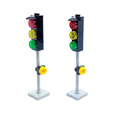 Genuine LEGO® 2x Traffic Lights Signals Street Road Pelican Crossing Train City