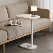 White Oval Shaped Side End