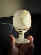Vintage Onyx Stone Cup Natural