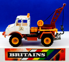 1987 Britains 9915 MERCEDES 1:32 UNIMOG BREAKDOWN RECOVERY SERVICE TOW TRUCK GC