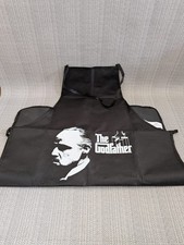 The Godfather Barbecue / BBQ / Kitchen Apron. Chef Cooks Unisex Black & White