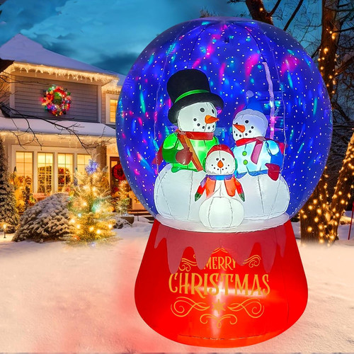 6ft christmas inflatable snow - 6ft,