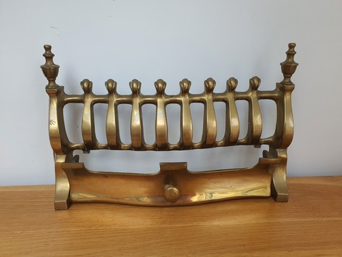 Vintage solid brass fire - solid,