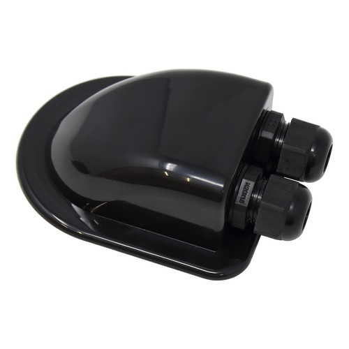 Waterproof double cable entry