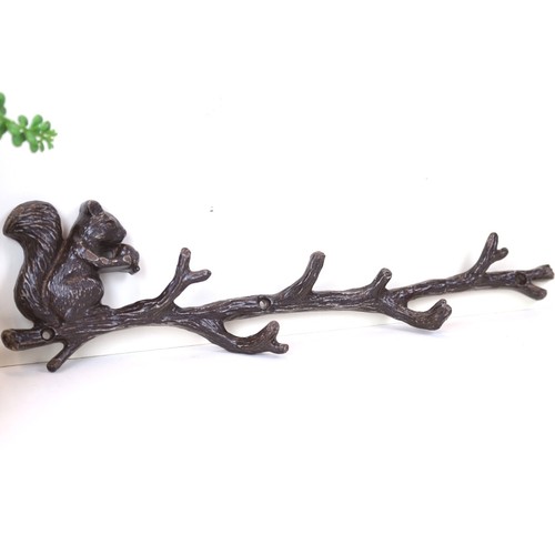 Brown metal wall squirrel - metal, on