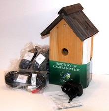 CCTV Colour camera fitted in lovely Birdboxview nestbox. Choice of cables/camera