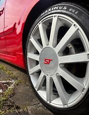 Proform Mk6 Ford Fiesta ST150 Wheel Centre Caps (x4) - Silver With 3D ST Logos
