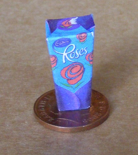 Dolls house roses chocolates - dolls,