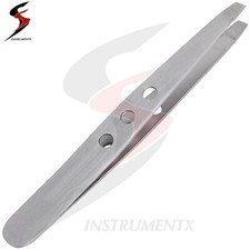 STRONG METAL TWEEZERS Professional Eyebrow Facial Hair Remover Stainless Steel