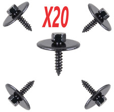 20x Hex Screws For Mercedes Undertray Splash Guard Engine Cover 8mm With Washer