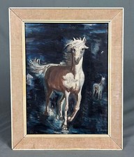 Vintage Oil Painting White