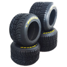 Go Kart Dunlop Open 6" KT14 Wet Tyre Set Karting