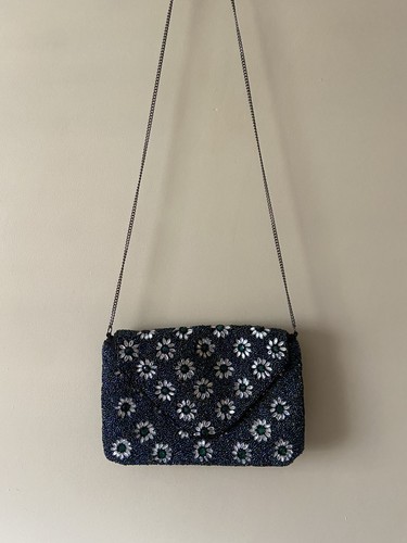 Primark black beaded clutch - primark,