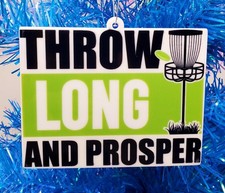 FRISBEE GOLF ORNAMENT-  Throw
