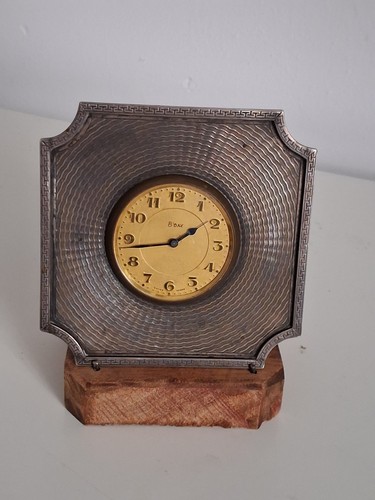 Vintage hallmarkd silver clock - hallmarkd,