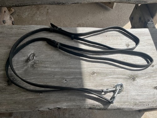 Leather side reins black - ,, full