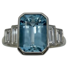 1.88ct Fine Blue Emerald Cut