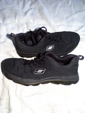 skechers air black trainers Size uk 9.5 good  Cond