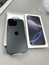 iPhone 16 Pro Max Black Titanium 256GB Unlocked Smartphone