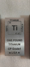 1 (One) pound Pure Titanium Bullion Bar weight sinker 1lb plummet