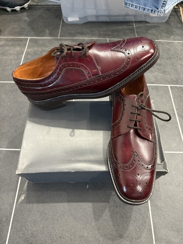 Loake brogues burgundy - loake,