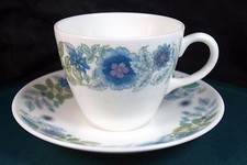 Wedgwood Clementine Tea Cups & Saucers - 1st Quality - Excellent Condition