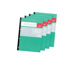 EASTLIGHT A4 Sidebound Refill Pad 160 Page 80gsm - (Pack of 4)