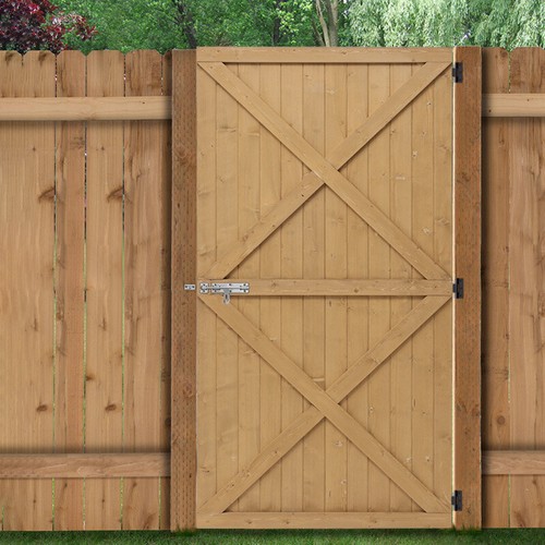 Garden wooden gate - garden, top