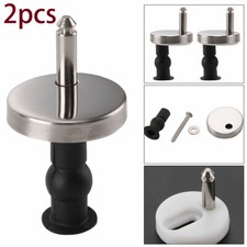PAIR OF QUALITY TOP FIX WC TOILET SEAT HINGE FITTINGS QUICK RELEASE HINGES