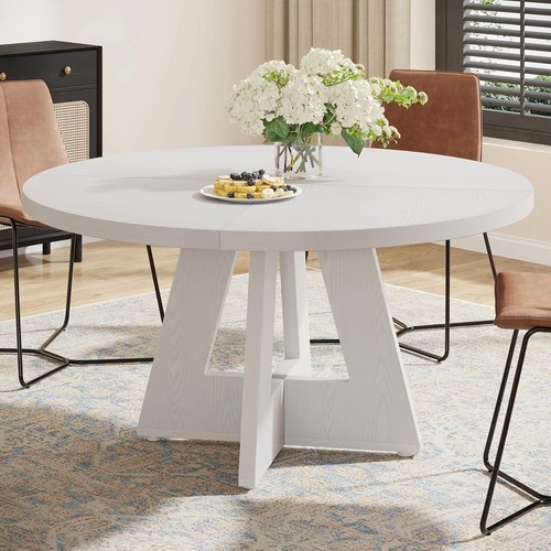 Round dining table white - 47",