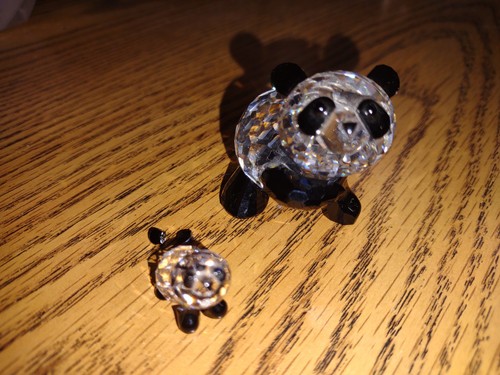 Swarovski crystal panda - crystal, bear