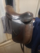 County Hereford Elite Dressage Saddle 17" Seat Medium Spring Tree Dark Brown