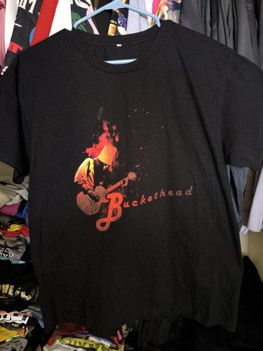 Buckethead guitar flaming - guitar,