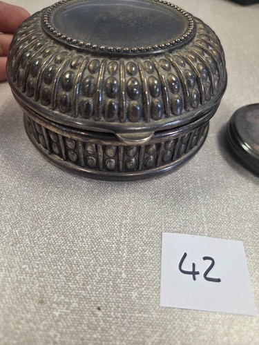 Vintage silver tone round - vintage,