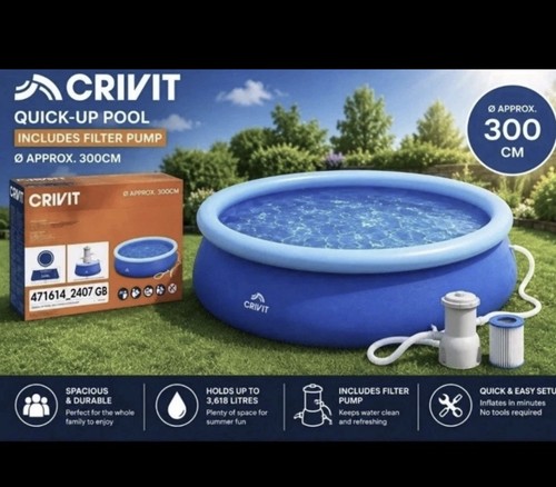 Crivit 10ft quick - 3m/10ft, quick-up