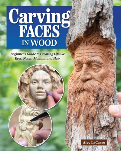 Carving faces wood alec - by,