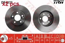 X2 PCS FRONT BRAKE DISC ROTOS